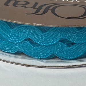 Light Blue Ric Rac Trim Ribbon Offray 12 Rolls Craft Scrapbook Card Making Gifts